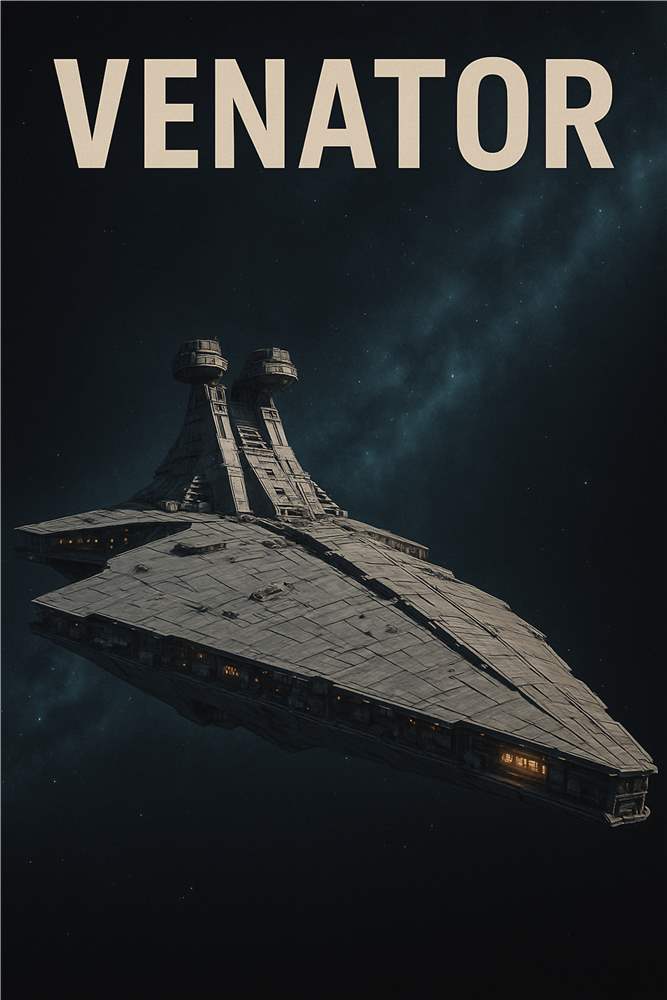 Venator Rumskib: Oplev Rummets Magi plakat
