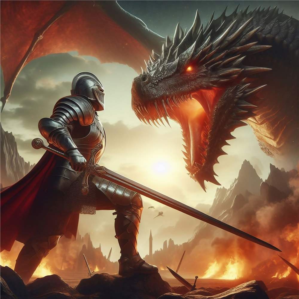 Episk kamp: Ridder mod Drage plakat