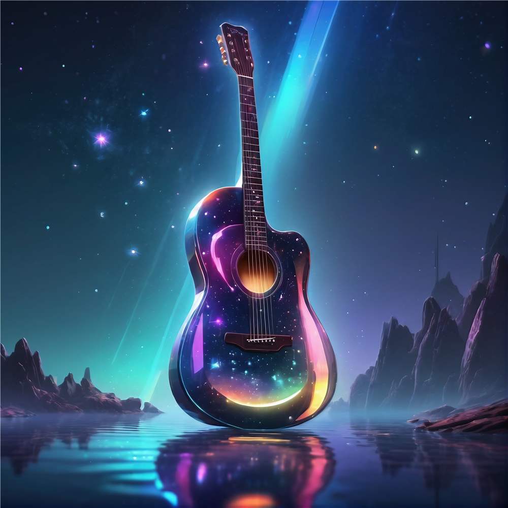 Galaktisk Guitar i Stjernelys plakat