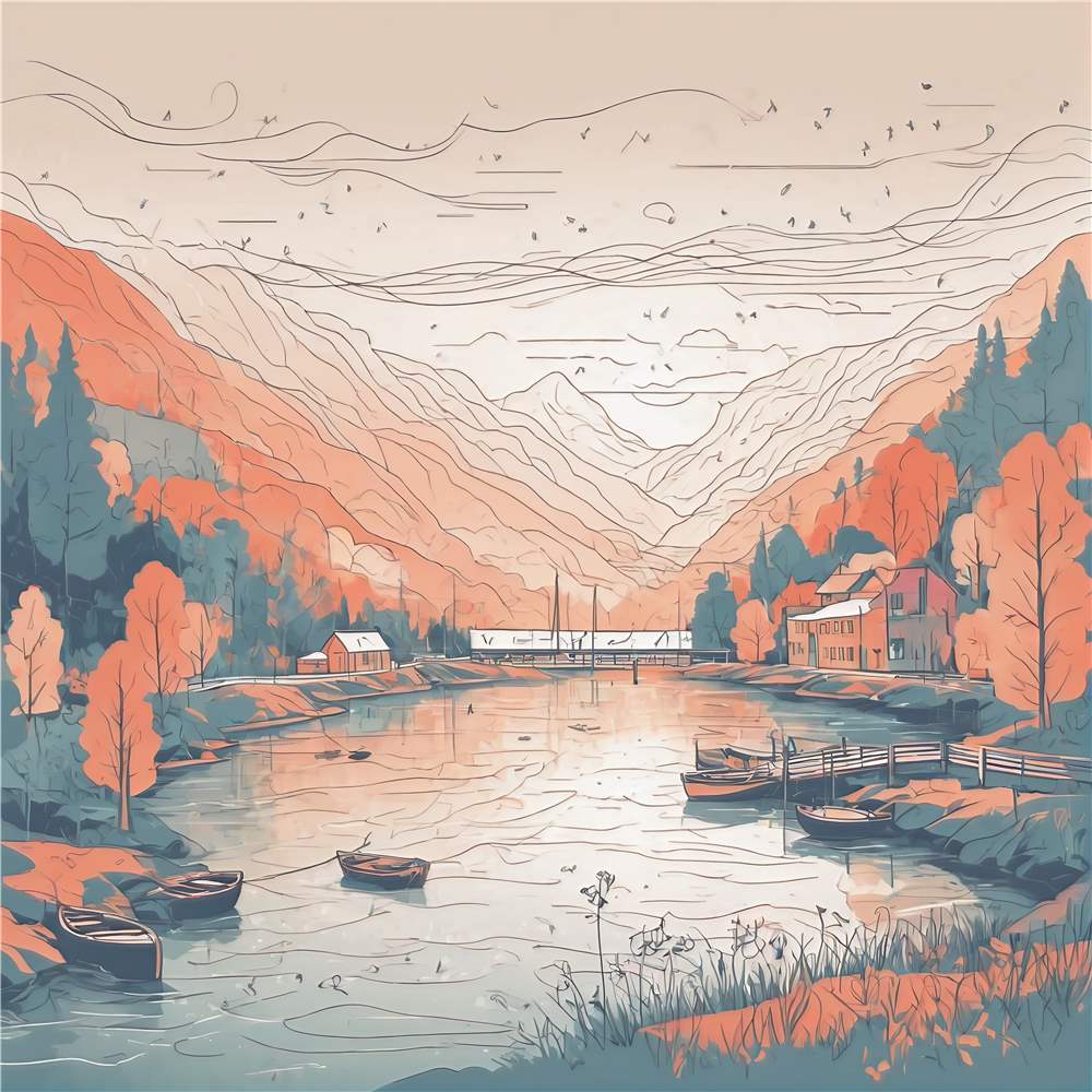Ro i bjergene – Idyl ved søen plakat