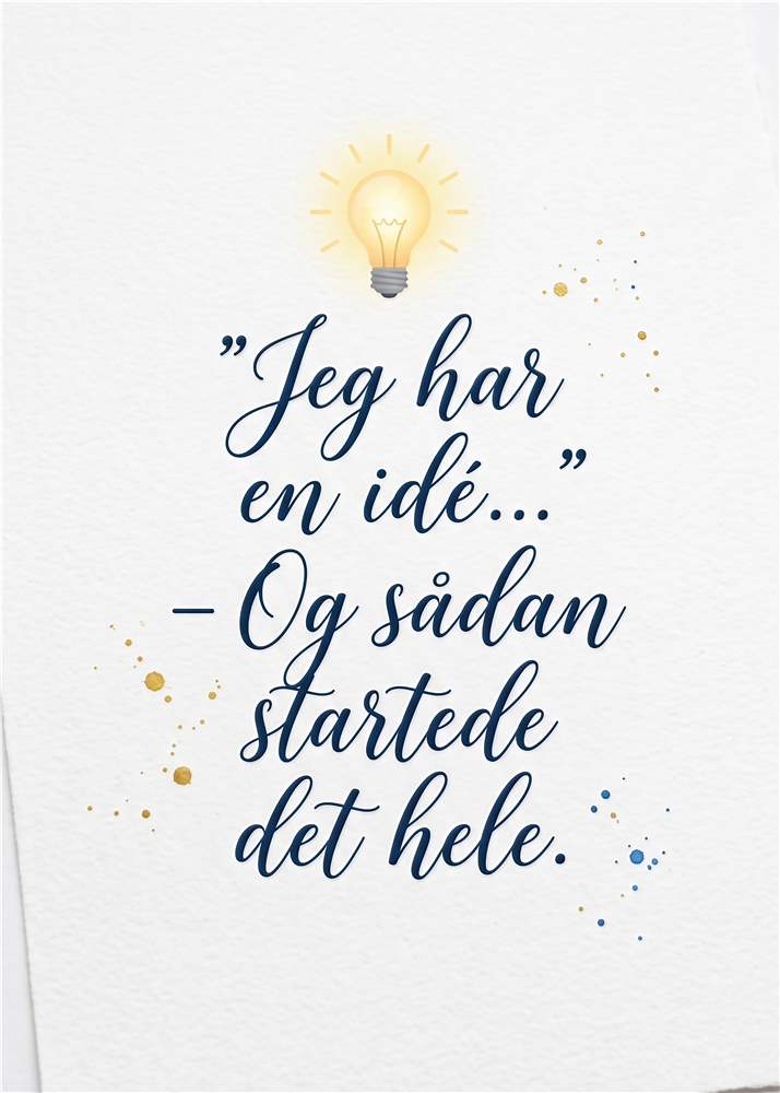 Inspirerende Idéer til Væggen plakat