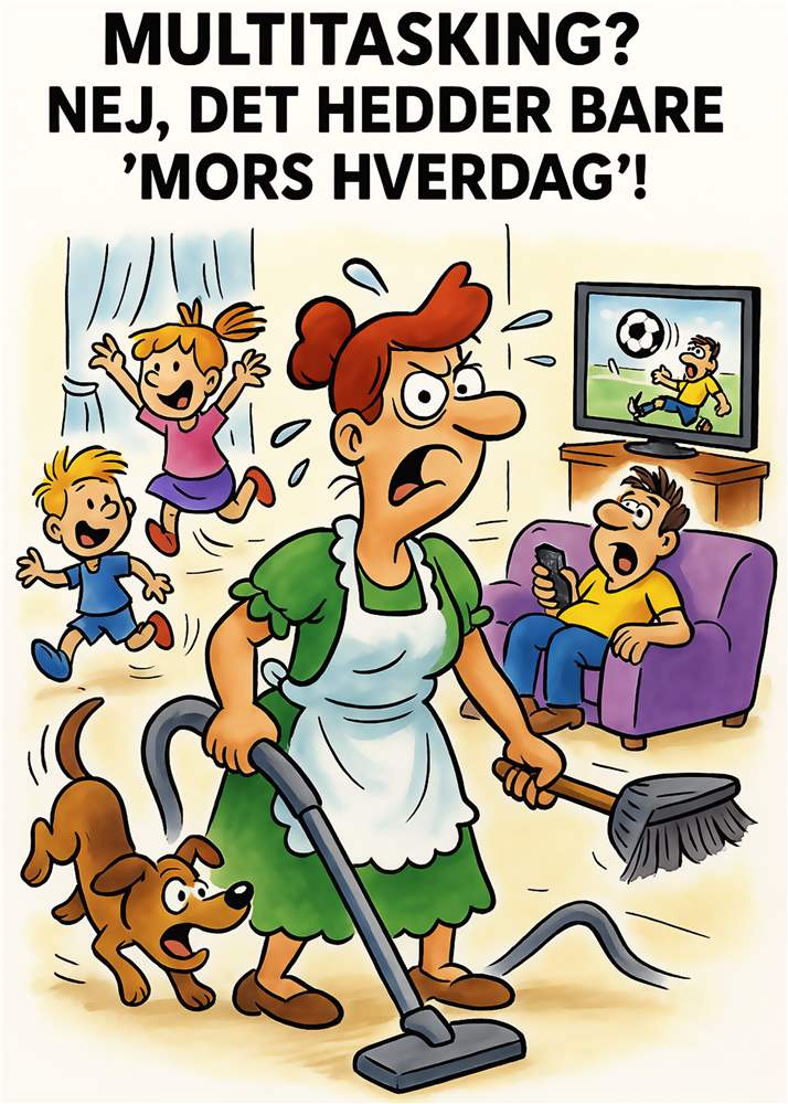 Mors Hverdag: Humoristisk Hustru og Hjemmefront plakat