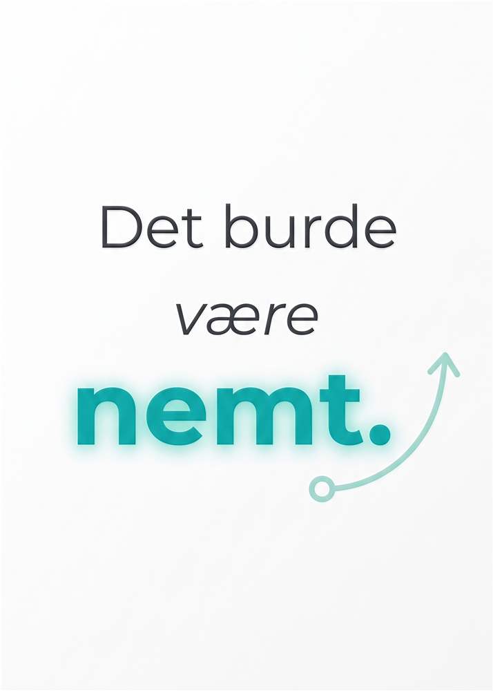 Nemt Liv: Minimalistisk Motiv plakat