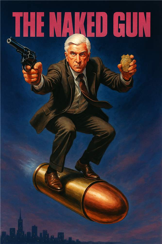 Den Nøgne Pistol: En Komisk Actionklassiker plakat