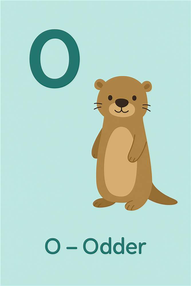 O for Odder: Sjov Læring til Børn plakat