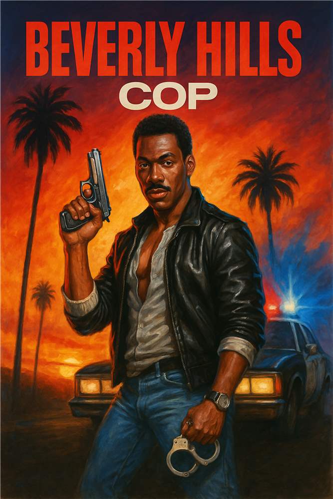 Beverly Hills Cop - Klassisk Actionkomedie Plakat plakat