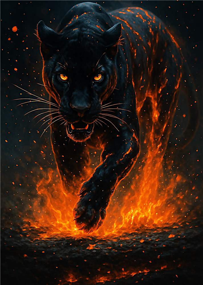 Panter i Flammehav plakat