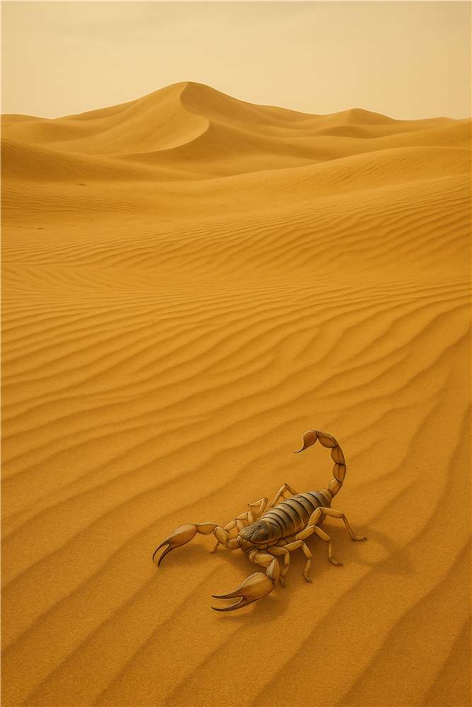 Skorpion i Gyldne Sanddyner plakat