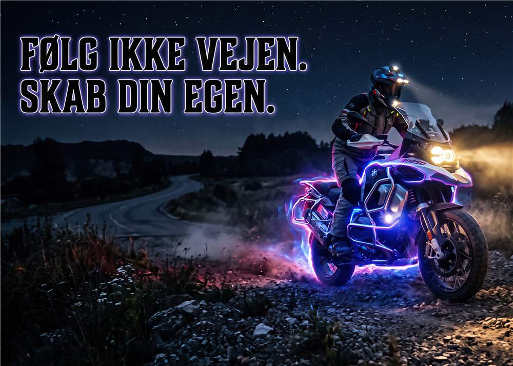 Følg Ikke Vejen - Skab Din Egen Rute plakat