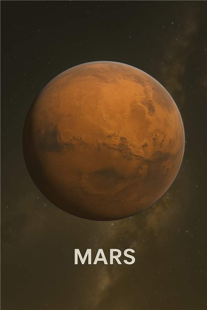 Mars: Den Fascinerende Røde Planet plakat