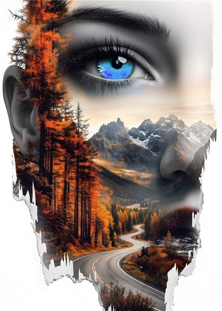 Efterårsdrømme i Bjerge plakat