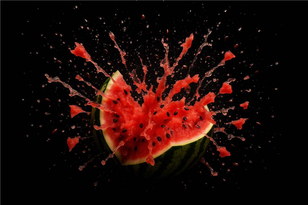 Eksplosiv Vandmelon Splatter plakat