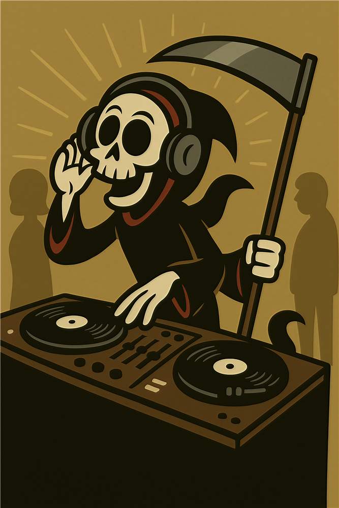 DJ Døden: Musikalsk Magi plakat