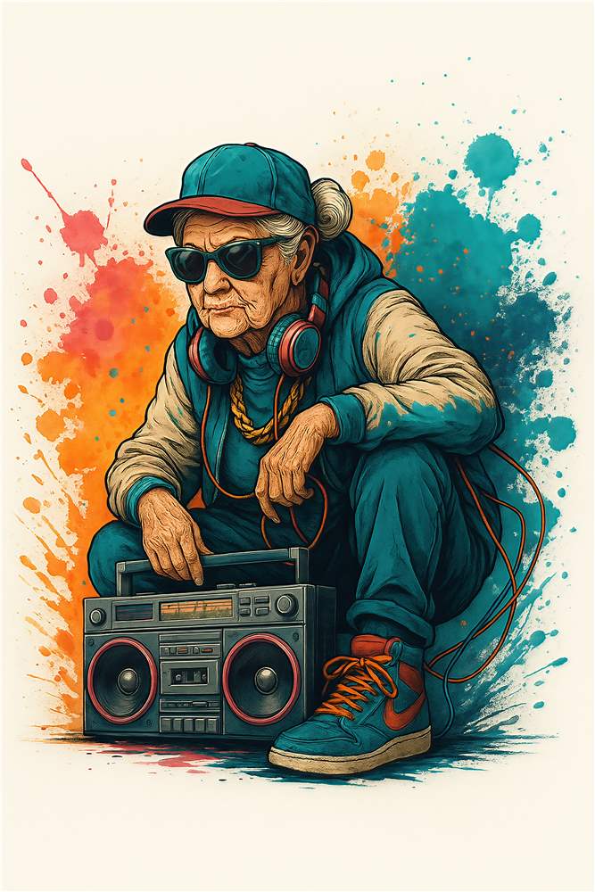 Hip Hop Legende: Den Seje Gamle Mand plakat
