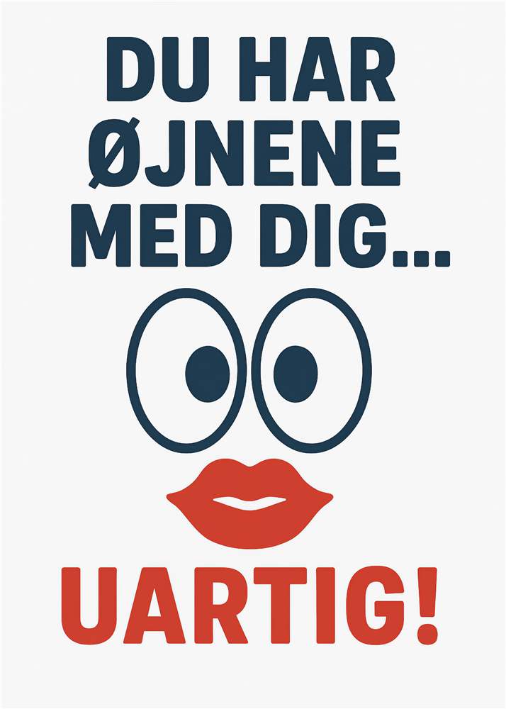 Legesygt Budskab til Væggen plakat