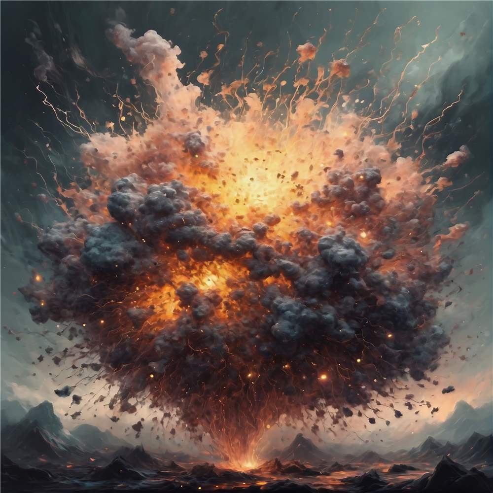 Eksplosion af Farver og Energi plakat