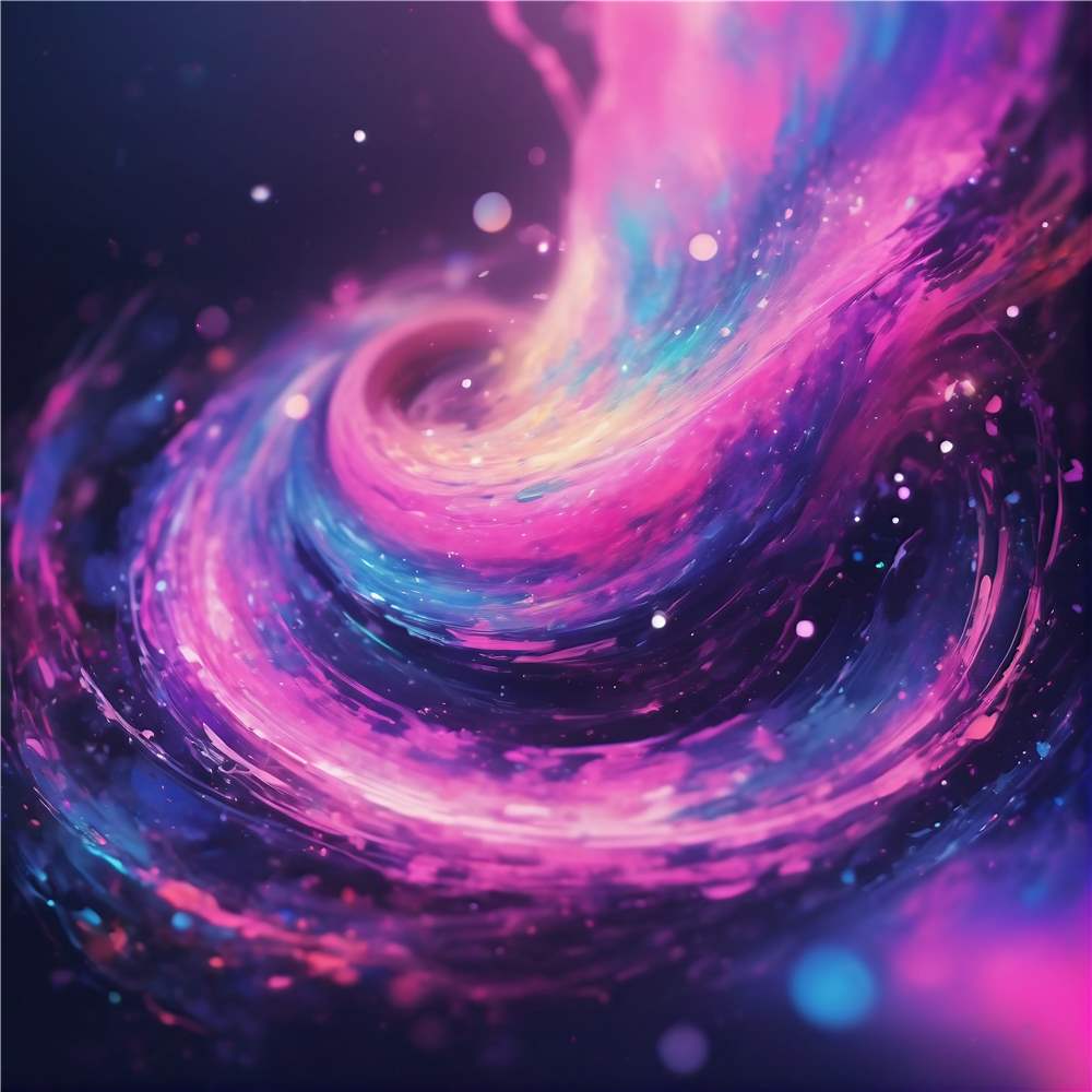 Galaktisk Spiral i Farver plakat