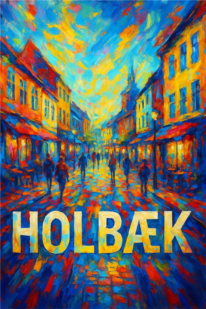 Livlige Farver fra Holbæk plakat