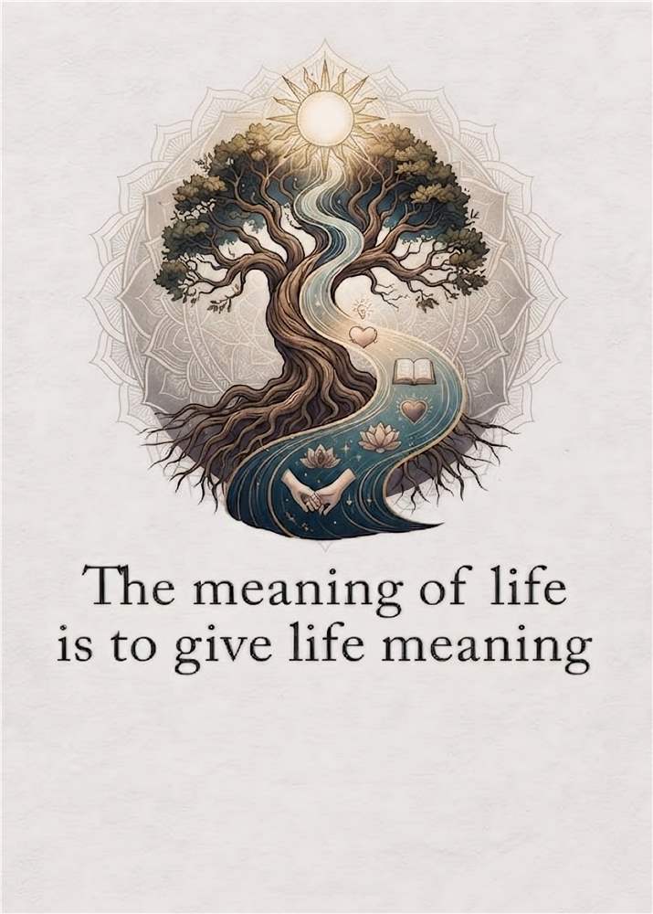 Livets Betydning: Giv Livet Mening plakat