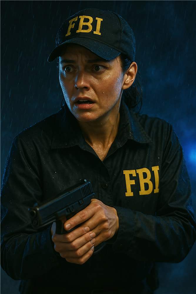 Dramatisk FBI Agent i Handlingen plakat