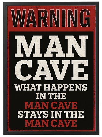 Et skilt, der advarer om reglerne for en mandehule, med fokus på privatliv.