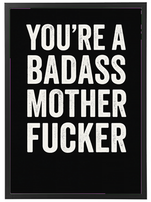 Et kraftfuldt citat, der opfordrer til selvtillid og styrke.