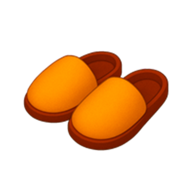 Et par gule klipklappere med brune såler, ideelle til afslapning.