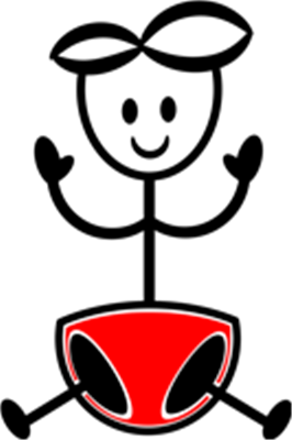 Et grafisk billede af et rumskib med en rød underkrop og karakteristiske antenner.