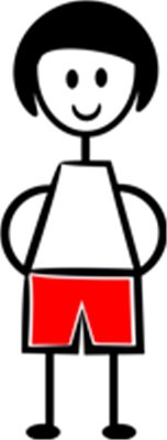 Et stiliseret logo med rød tekst og en grafisk form, der skaber visuel interesse.