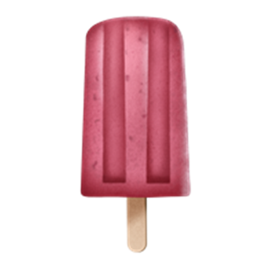 En farverig isvaffel med en rødlig farve, der ser lækker og forfriskende ud.