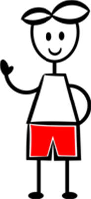 En stiliseret illustration med sort og rød tekst, der skaber en visuel effekt.