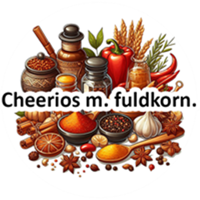 Et farverigt udvalg af krydderier, ingredienser og madlavningsredskaber.