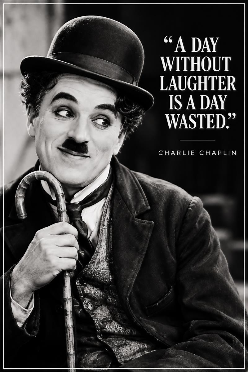 Charlie Chaplin – A Day Without Laughter – forhåndsvisning af plakat