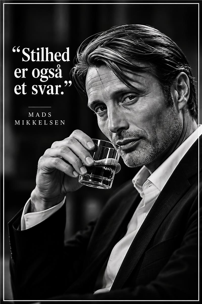 Mads Mikkelsen – Stilhed er også et svar – forhåndsvisning af plakat