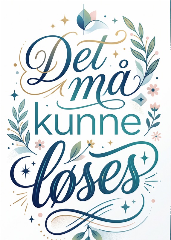 Inspirerende Plakat til Hjemmet - Løft dit hjem med denne smukke plakat, som minder os om, at alt kan lade sig gøre. Den farverige design med naturmotiver tilføjer liv og inspiration til enhver væg.