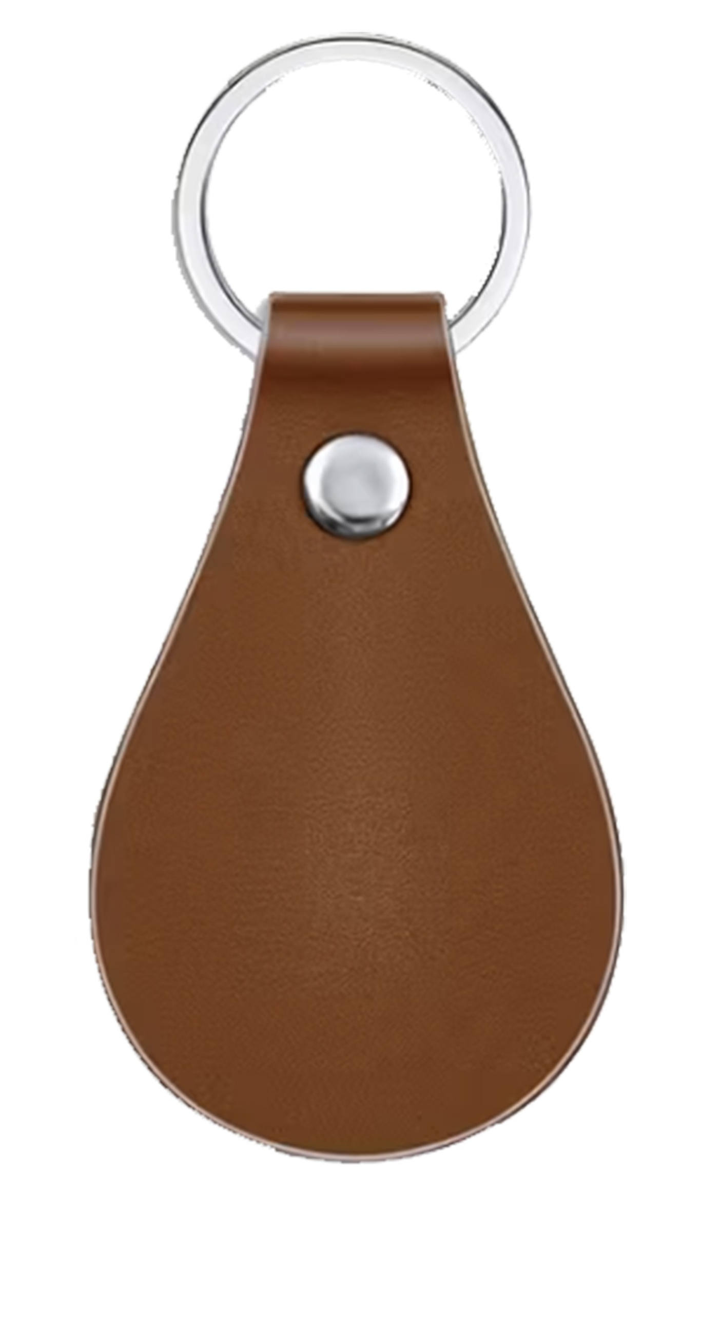 Nøgleringe PU Læder & Rustfri Metalringe