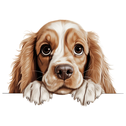 American Cocker Spaniel sticker motiv