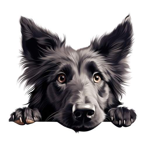 Belgian Sheepdog sticker motiv