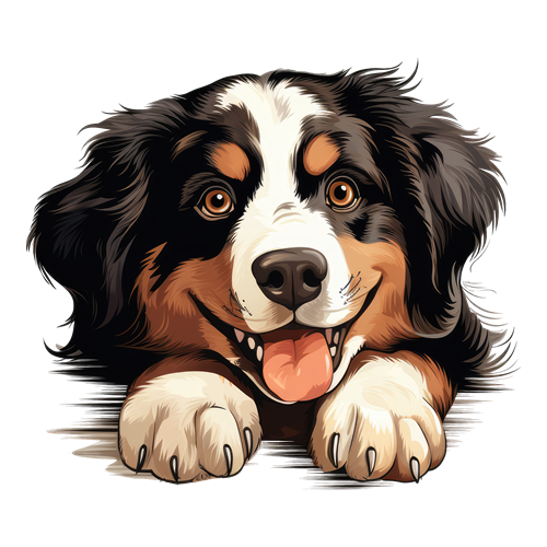 Bernese Mountain Dog sticker motiv