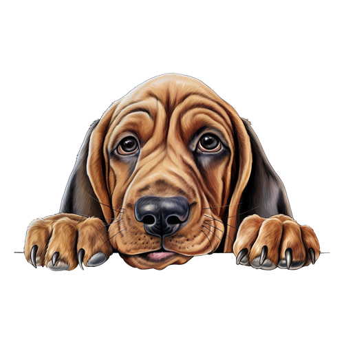 Bloodhound sticker motiv