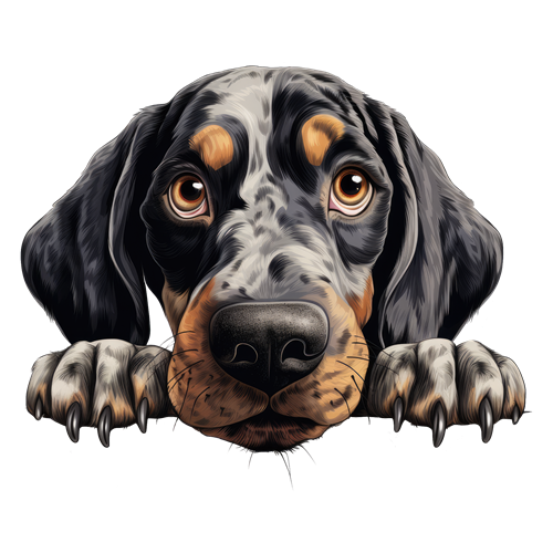 Bluetick Coonhound sticker motiv