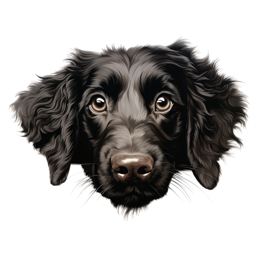 Curly Coated Retriever sticker motiv