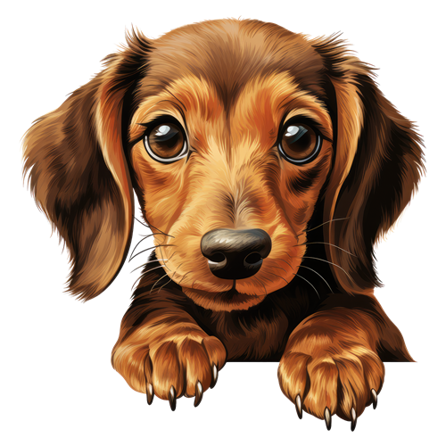 Dachshund sticker motiv