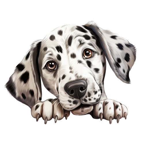 Dalmatian sticker motiv