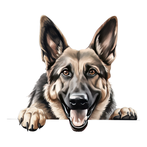 German Shepherd sticker motiv