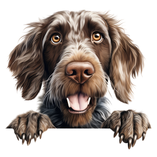 German Wirehaired Pointer sticker motiv