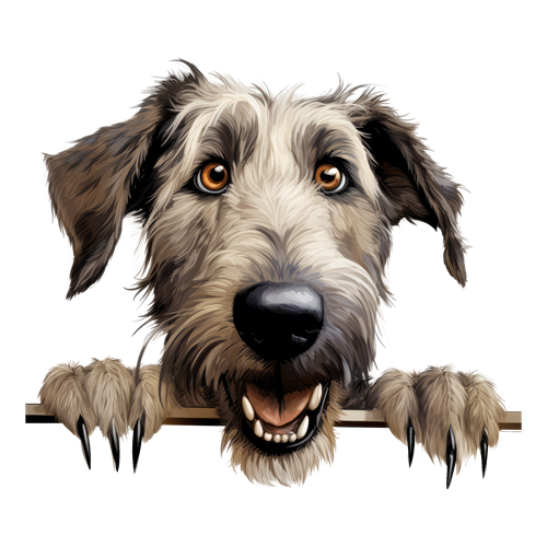Irish Wolfhound sticker motiv