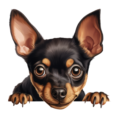 Miniature Pinscher sticker motiv