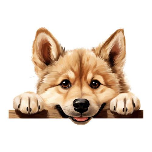 Norwegian Buhund sticker motiv