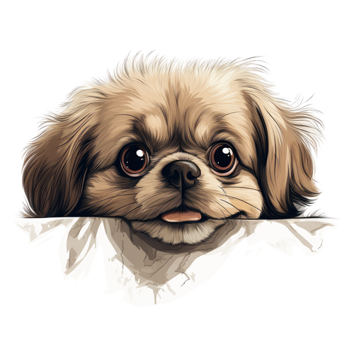 Pekingese sticker motiv